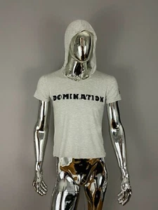 Pok'Art Natural UV Blocker Bamboo Gray Graphic Domination Hoodie T-Shirt Size L - Picture 1 of 4