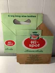CANADA DRY HI-SPOT CARDBOARD 6 King Size Bottle Carrier NOS 🥤 - Picture 1 of 6