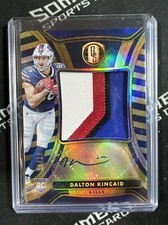 2023 Panini Gold Standard Dalton Kincaid 4 Color Rookie Patch Auto 9/10 Bills