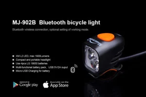 MTB BIKE LIGHTS KIT- BLUETOOTH 1600 Lumen LED RECHARGEABLE MAGICSHINE MJ-902b - Picture 1 of 8