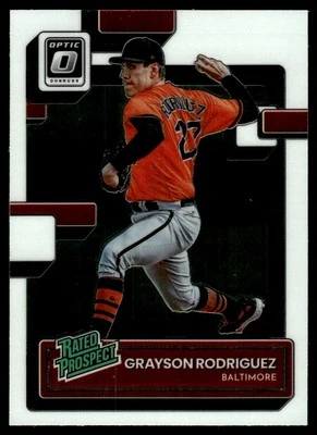 2022 Donruss Optic Rated Prospects Grayson Rodriguez Baltimore Orioles #RP-15 - Image 1 of 2
