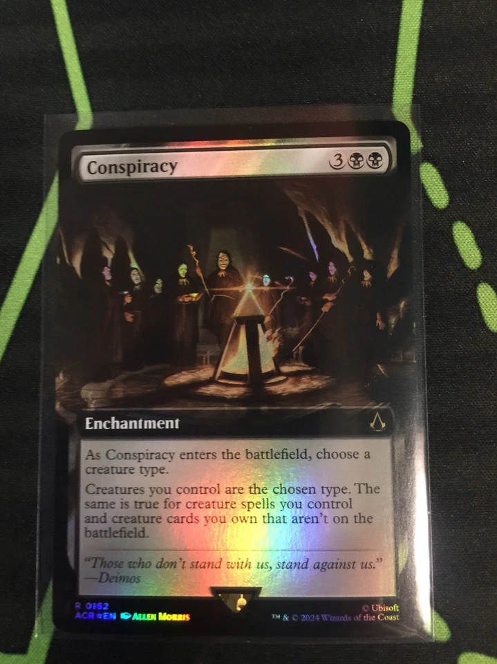 MTG Magic The Gathering Conspiracy Foil ACR Rare Ex Art Black Enchantment  - Image 1 of 1