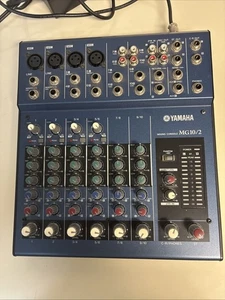 Yamaha MG10/2 Mixing Console 10 channel stereo blue with power cord Tested/Works - Picture 1 of 6