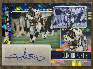 Clinton Portis 2022 Panini Donruss Signature Highlights Cracked Ice Auto #SH58 - Picture 1 of 2