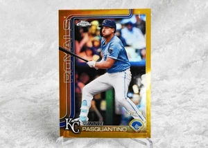 2025 Topps Chrome VINNIE PASQUANTINO True GOLD Refractor 🔥/50 KC ROYALS - Picture 1 of 3