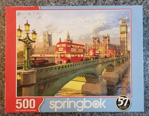 Springbok WESTMINSTER BRIDGE 500 piece puzzle London COMPLETE - Picture 1 of 6