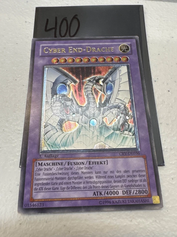 Yugioh Cyber End Dragon CRV-EN036 Ultimate Rare 1st Edition Light Play German  - Image 1 of 2