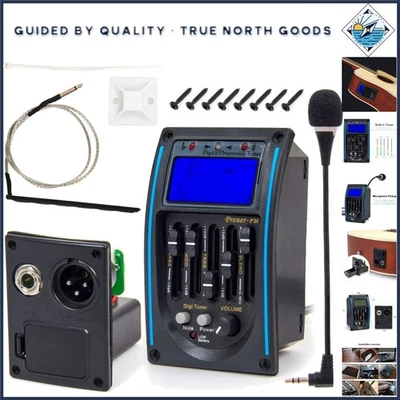 5 Band EQ Equalizer and Piezo Pickup Amplifier Set for Ultimate Acoustic Control - Image 1 of 4