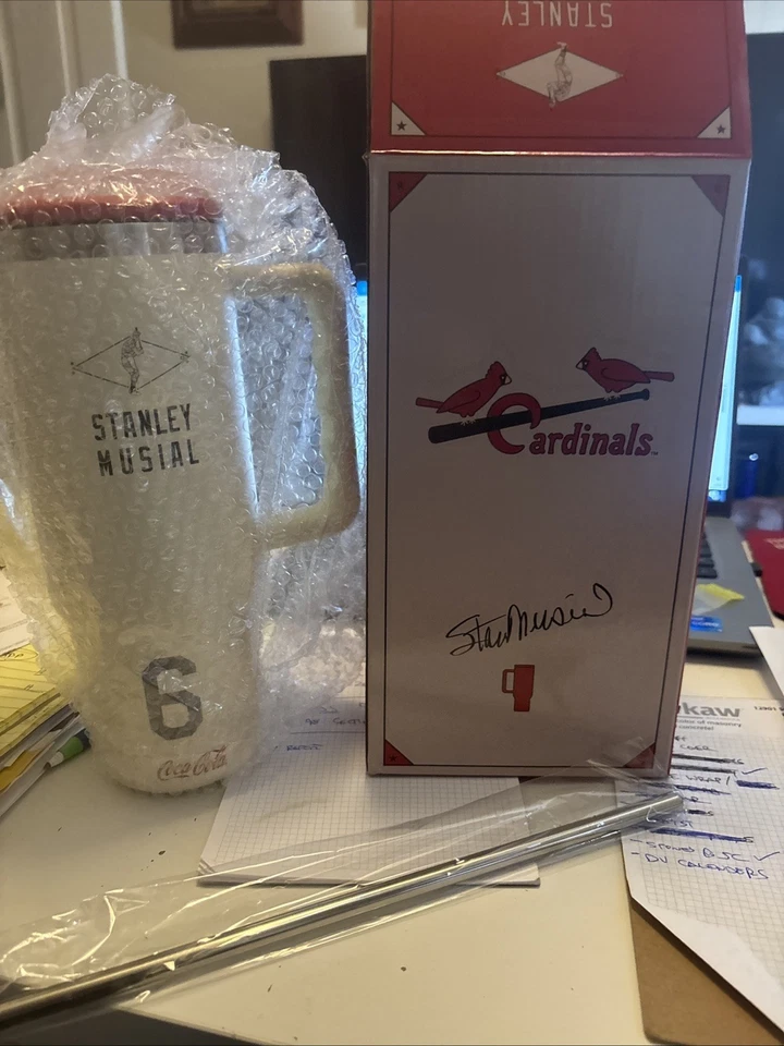 Stanley Musial Tumbler 30 OZ SGA 6/22/24 St. Louis Cardinals STL Cards New Stan - Image 1 of 4
