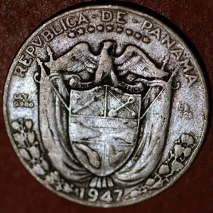 Panama 1/4 Balboa 1947 KM# 11.1 -18432 - Picture 1 of 2