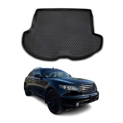 OMAC 工装垫衬里适用于英菲尼迪 FX35 2003 - 2008 防水 TPE 黑色 — 第 1/4 张图片