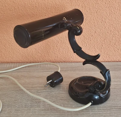 Antike 90 Jahre alte Klavierlampe Schreibtischlampe 1930 Messing Vintage - Bild 1 von 4