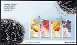 NEW ZEALAND 2024 Marine Reserves, Set of 4 on FDC - Picture 1 of 1