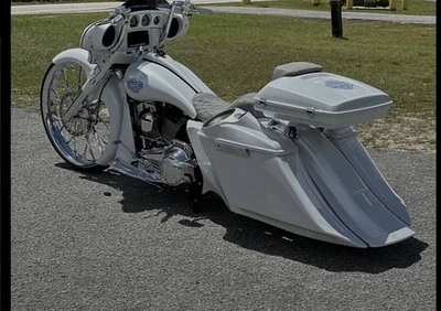 Bolsas de audio Harley Davidson 2009-2023 6" plumón 14" excavadora trasera fibra de vidrio FL Foto 1 de 4