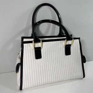 Ted Baker Jaide Lackleder glänzend Tasche Vintage Designer Handtasche weiß - Bild 1 von 24