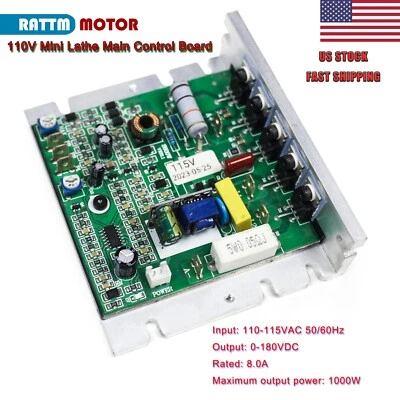 RATTM MOTOR 【US】Main Control Board For CJ-0618/WM-210V CNC mini Lathe Motor Speed Control