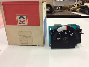 NOS 80's Diesel Car Truck Oil Gauge 80 PSI 25026613 - Foto 1 di 4