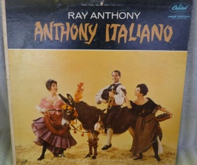 Ray Anthony Italiano fun cover  -  VINYL record 33 rpm LP !! Foto 1 de 3