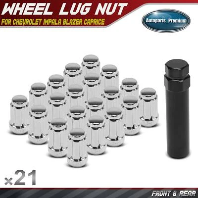 Tuerca de rueda delantera y trasera 21 piezas 1/2"-20 para Dodge Charger Challenger Nitro Foto 1 de 4