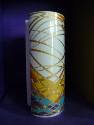 Vase Krautheim  Porzellan * tolles Design * Golddekor * edel  *  H 25 cm - Bild 1 von 4
