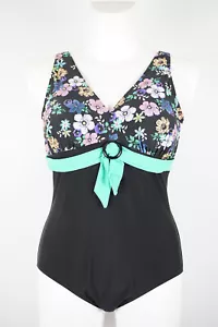 Maritim Badeanzug Größe 48 B - 54 B Cup Bademode Schwarz Grün Bunt Schwimmanzug - Bild 1 von 5