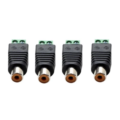 4PCS Cavo Cavo Altoparlante a Audio Femmina Connettore RCA Adattatore Jack Spina per Bose