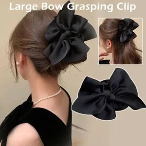 Oversized Fabric Large Bow Grip Clip Lot J2 M2T2 X6W4 W9Q1 R4D3 U5P6 - Picture 1 of 14