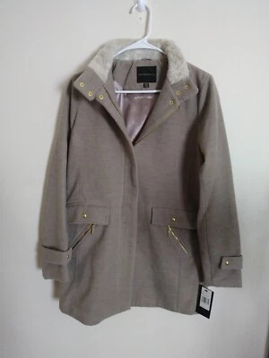 RESISTENTE A LA INTEMPERIE Mujer Pequeño Abrigo Chaqueta NUEVO Con Etiquetas Precioso Color Avena  Foto 1 de 4