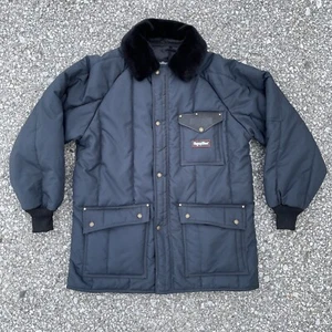 RefrigiWear Jacket Mens 2XL Navy Blue Iron Tuff Polar Cold Weather Workwear Coat - Picture 1 of 18