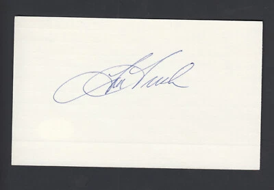 Tom Tresh Vintage Autographed Index Card CAS Authentic 1961 Yankees Frame Ready - Image 1 of 2