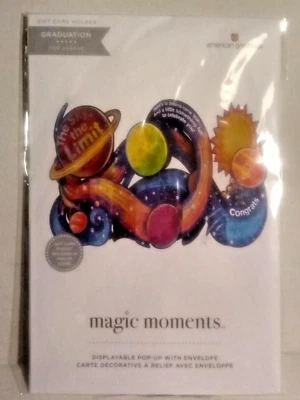 American Greetings Magic Moments Displayable Pop-Up GRADUATION Card Sky's..Limit - Image 1 of 2