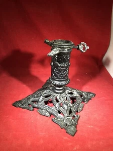 Antique German Metal Rotating Christmas Tree Stand Cast Iron - Picture 1 of 12