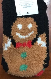 Weihnachtsgeschenk Damen Kuschelsocken Lebkuchen Männer Druck Einheitsgröße Mehrfarbig - Bild 1 von 3