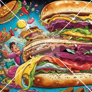* FOOD ART* Imagen digital foto fondo de pantalla de escritorio ARTE DIVERTIDO. - Imagen 1 de 2