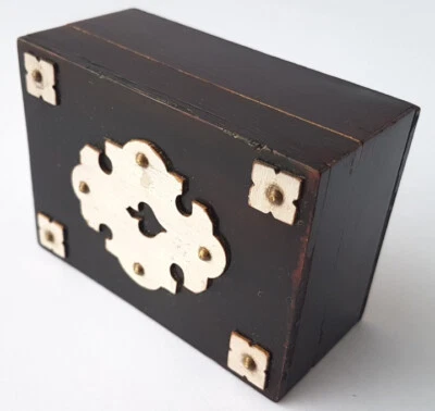 Boîte De Cartes De Jeu En Bois, Vers 1900 L588 - Photo 1/4