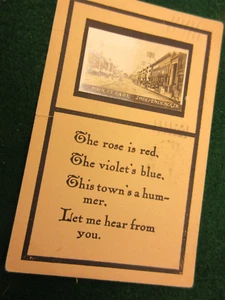 Independence IA postcard Rose Red Violet blue this towns a hummer 1912 #2725ME - Picture 1 of 2