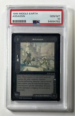 Middle Earth Wizards CCG Assassin Limited Edition MECCG PSA 10 Gem Mint POP 1 - Image 1 of 3