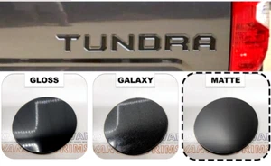 Matte Black Raised Tailgate Letters for Toyota Tundra 2014-2021 Plastic Inserts - Picture 1 of 4