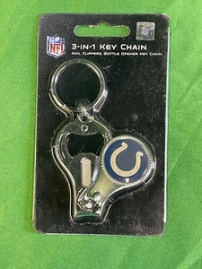 NFL Indianapolis Colts 3-in-1 Keychain Opener Nail Clippers NWT - Picture 1 of 4