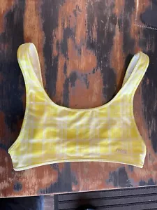 Triangl Yellow Neoprene Bikini Swim Top Women’s Size Small Surf - Picture 1 of 8