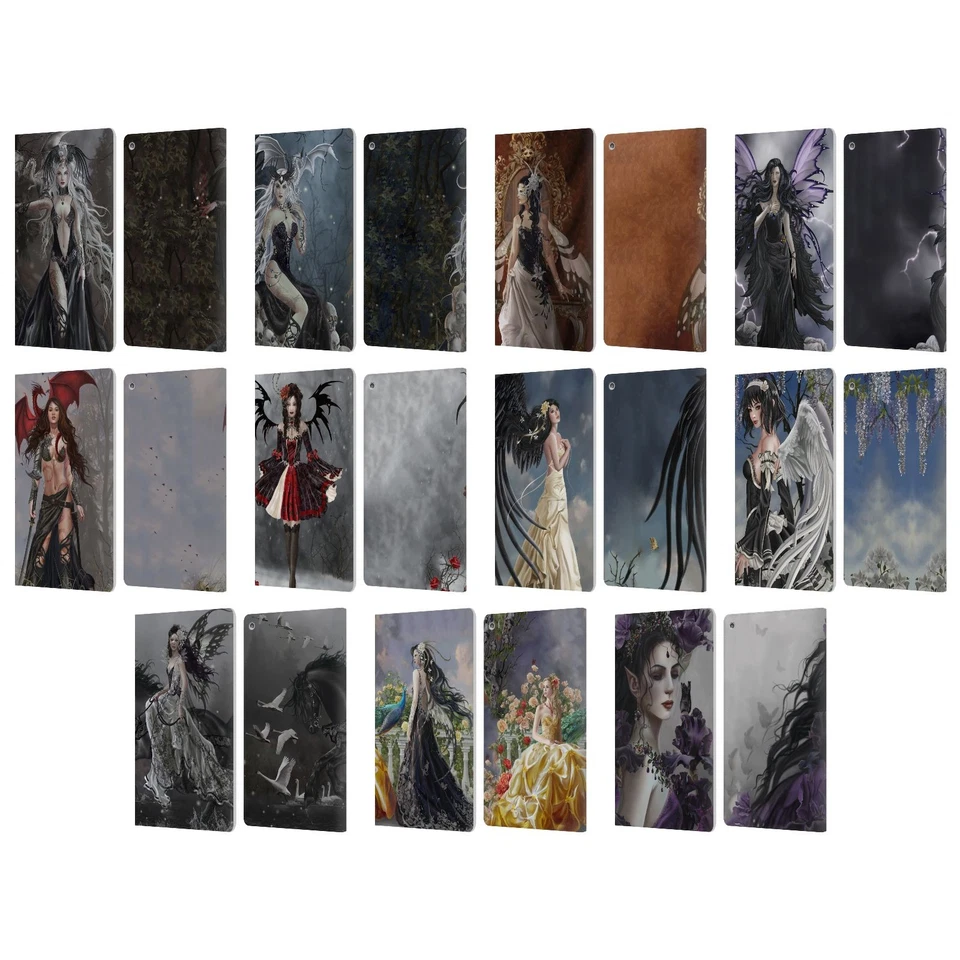 OFFICIAL NENE THOMAS GOTHIC LEATHER BOOK WALLET CASE COVER FOR AMAZON FIRE - Image 1 of 4