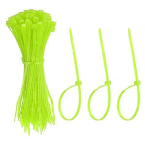 Zip Ties Plastic Cable Ties, Wire Tie 4 Inch - (100 Pack, Fluorescent Green) - Picture 1 of 7