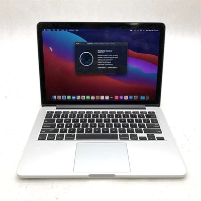 Apple Macbook Pro A1502 2013 Retina 13" Intel i5-4288U 2.6GHz 16GB 256GB Big Sur - Image 1 of 4