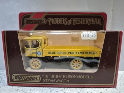MATCHBOX Y18 1918 ATKINSON MODEL D STEAMWAGON "Blue Circle Portland Cement" - Image 1 of 4