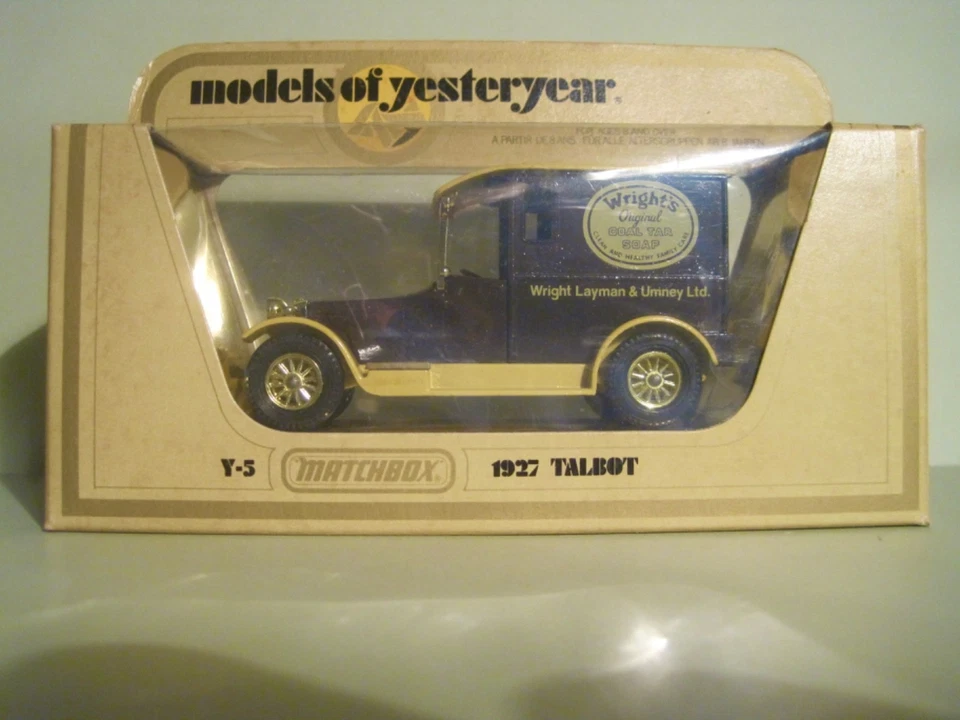 Matchbox Models of Yesteryear Y5-4G, 1927 Talbot Van, WRIGHT'S SOAP,  W/Box - Image 1 of 4