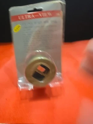 Wide Angle Peephole Door Viewer Door Scope 1-1/2" View Gold-plastic - image 1 of 4