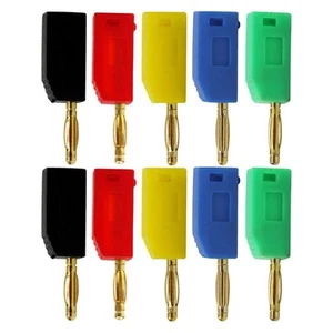 10PCS Stackable Gold Plating Electrical Terminal Connector High Conductivity - Picture 1 of 14