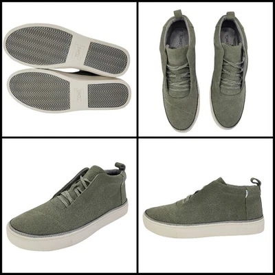 Nuevas Zapatillas Toms Riley Gamuza Verde Talla 9.5 Para Mujer  Foto 1 de 4