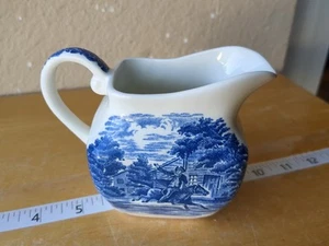 Staffordshire Liberty Blue, Creamer, Paul Revere, Ironstone England - Picture 1 of 13