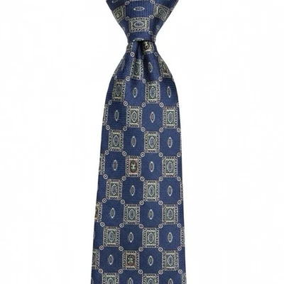 "Corbata de seda Tommy Hilfiger medallón L: 58"" W: 4""" Foto 1 de 4